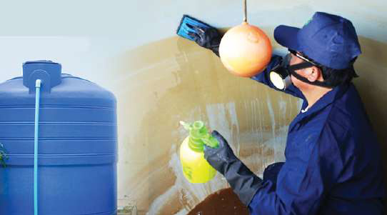 Certified water tank cleaning